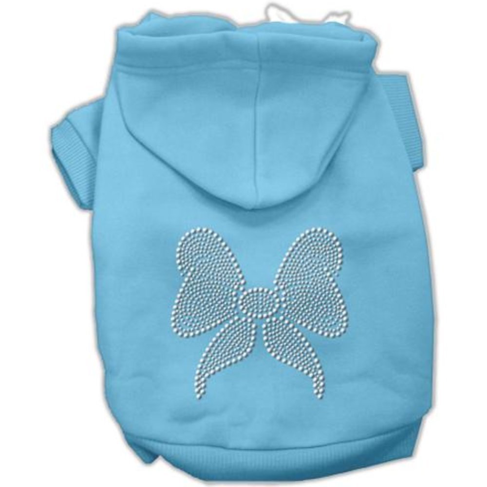 Mirage Rhinestone Bow Hoodie, X-Small, Baby Blue โ image 1