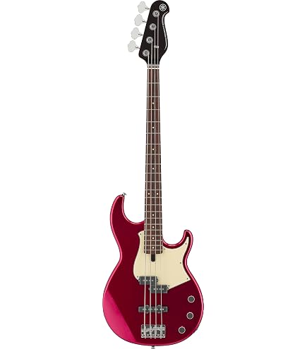 Amazon.com: Yamaha BB424 BB-Series Bass Guitar, Red Metallic