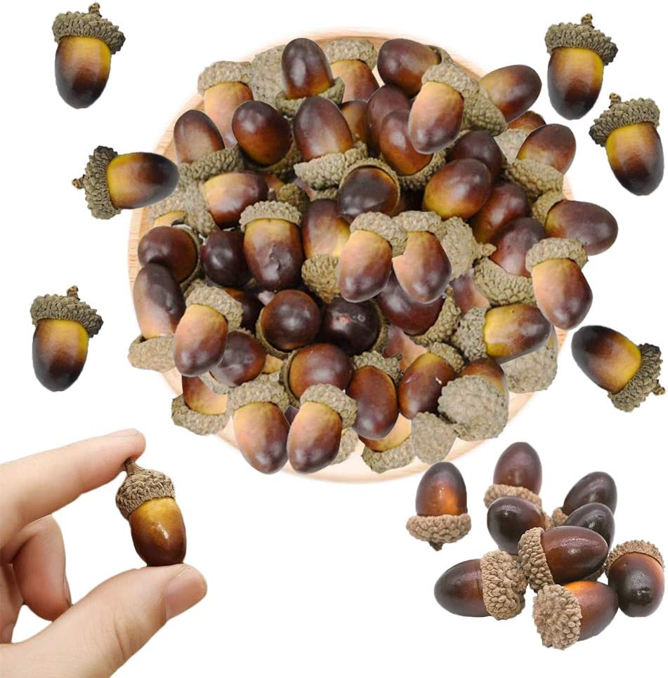 Decoration Crafts Home For Acorns Small Fake Acorns Simulation Mini Artificial 100pcs Cshangzei And Use Party Thanksgiving Artificial Vegetables First Class Quality Www Klevering Com