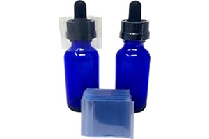 Supplement and Supply 45 x 23 mm Clear Perforated Shrink Bands Fits Cap Diameter 3/4 to 1 Inch Bundle of 250