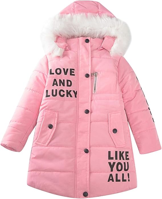 Amazon ダウン キッズ 防寒着 中綿コート 子供服 厚め ジャケット 女の子 可愛い アウター 赤ちゃん服 フード付き ダウンコート子ども ロング丈 上着 裏フリース 秋冬 保温 軽量 防風 プリント おしゃれ スキー クライミング 普段着 イベント 新年 コート ジャケット