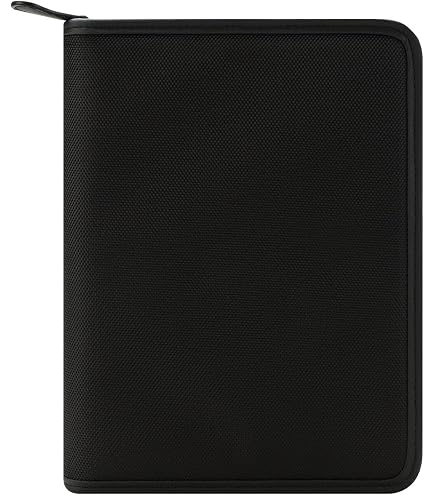 FranklinCovey - Friday Binder - Nylon Zipper Binder (Pocket, Black