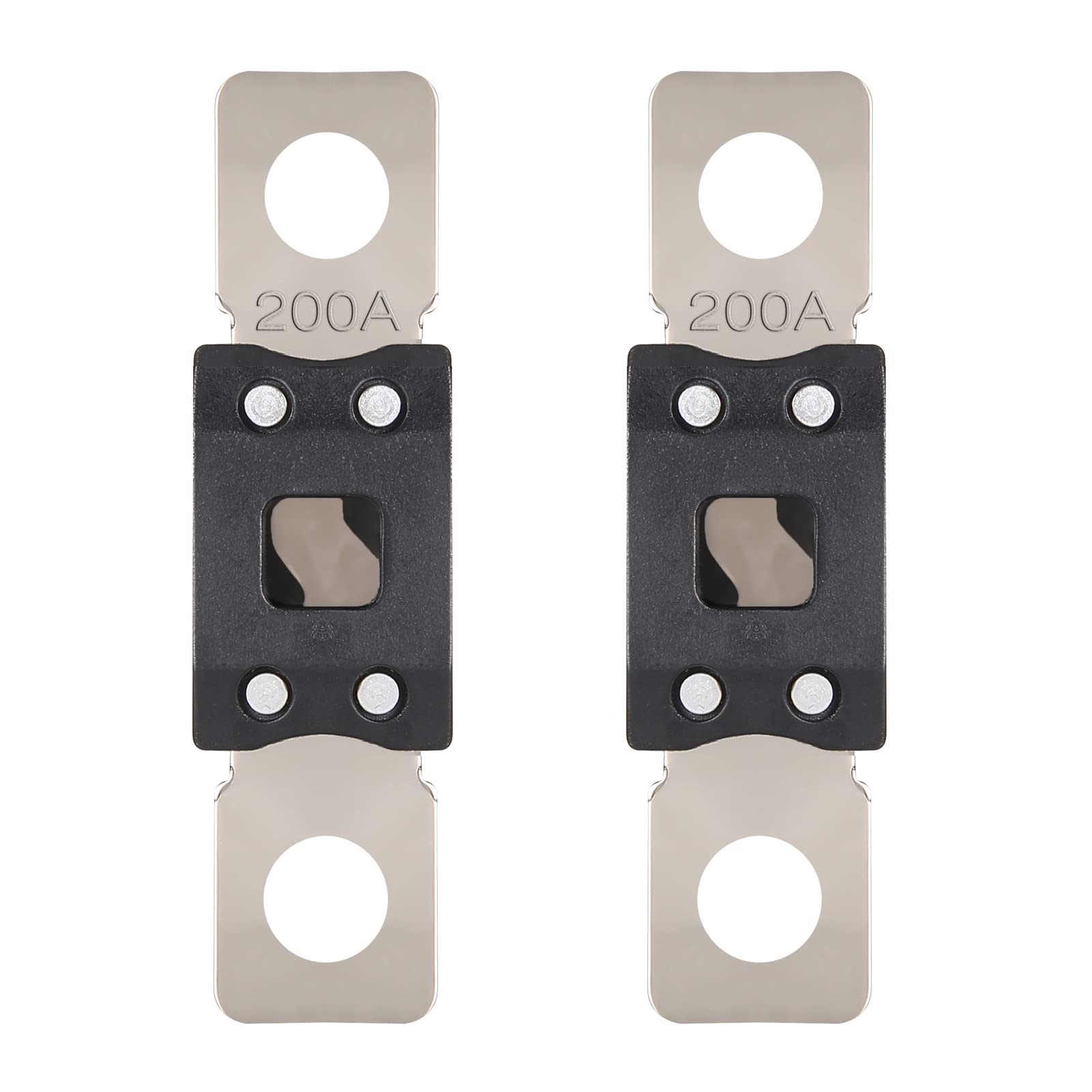 VEXUNGA Mega Fuse 200A MEGA/AMG/ANM Screw Fuse 200 Amp 200Amp High Current Strip Bolt-on Fuses for Cars (Pack of 2pcs)