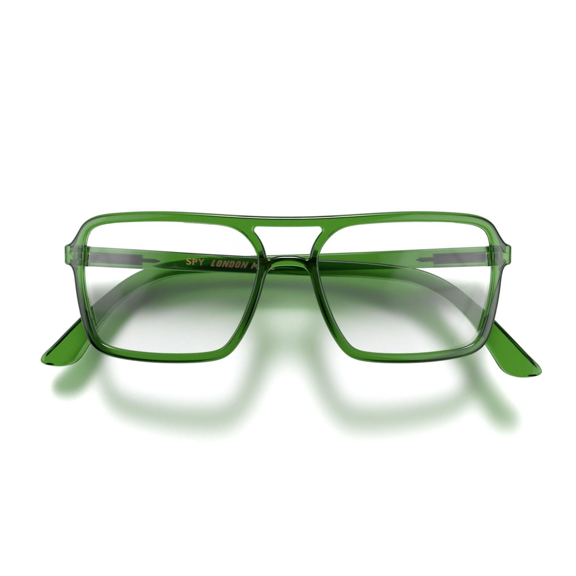 LONDON MOLE® Spy reading glasses | Cool square shaped pilot style readers | Men’s Women’s Unisex | Spring hinges — image 1