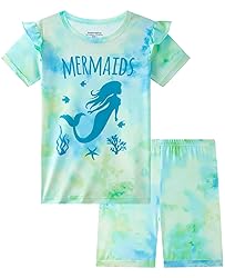 Dolphin&Fish Kids Short Pjs Girls Summer Pajamas
