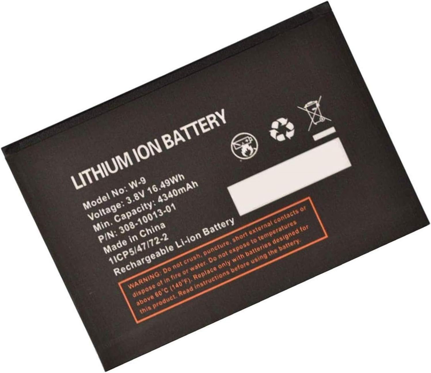 W-9 Battery Replacement for AT&T Unite Explore 815S, Verizon Jetpack AC791L Hotspot(3.8V 16.49Wh 4340mAh)
