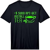 Sudo Apt-Get Install Coffee Linux Programmer Performance T-Shirt