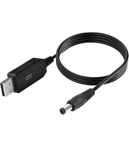 Amazon.com: myVolts Ripcord USB to 9V DC Power Cable Compatible