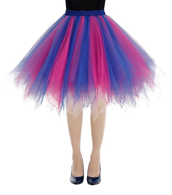 bbonlinedress Kurz Retro Petticoat Rock Ballett Blase 50er Tutu Unterrock