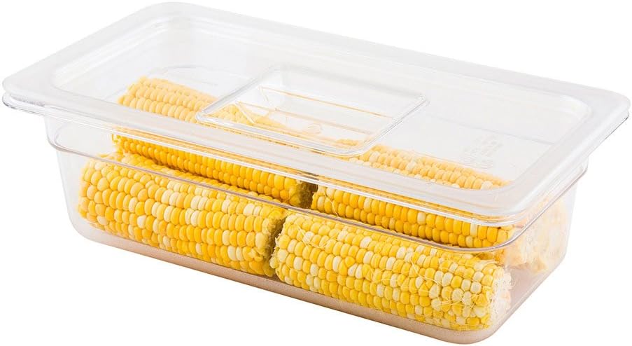 Restaurantware LID ONLY: Met Lux Lid For 1/3 Size Food Pans 1 Freezer-Safe Lid For Commercial Food Storage Container - Containers Sold Separately For Kitchens Restaurants Or Cafeterias