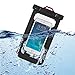 FRiEQ Universal Waterproof Case Bag with External Earphone for Apple iPhone 6, 6 Plus, 5S, 5C, 5; Galaxy S6, S4, S3; HTC One X, Galaxy Note 3, Note 2; LG G2 - IPX8 Certified to 100 Feet