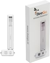BeeGo Window Restrictor for UPVC Child Proof Cat Guard No Drill Lock White view 8