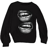 Verdusa Women's Hip Hop Oversized Sweatshirt Streetwear Graphic Long Sleeve Pullover Tops
