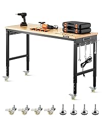 VEVOR Adjustable Workbench, 60 Inch Work Bench with