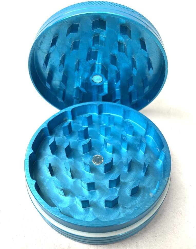 ECOGRINDERS Aluminium CNC Herb Crusher Color Anodised Grinder 63mm 2-Part