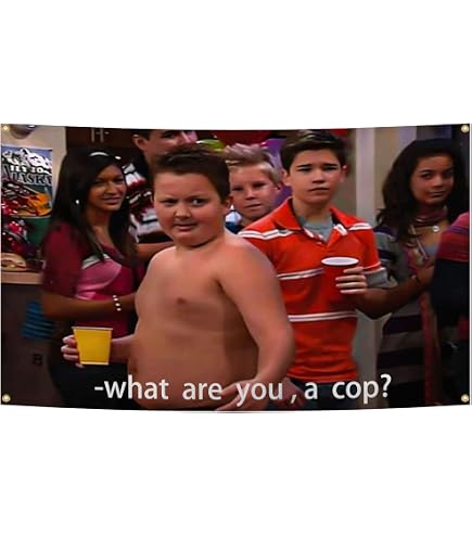 Eksent Tapisserie Banner „What Are You A Cop“ – 91 X 152 Cm – Polyester Flagge Mit Messingösen