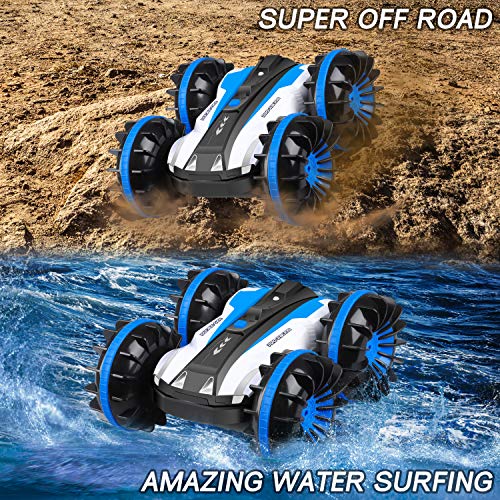 YEZI Amphibious RC Car for Kids, 2.4 GHz Remote Control Boat Waterproof