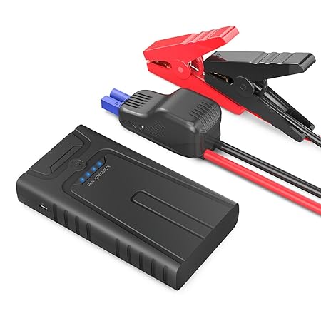 Powerbank Starthilfe 10000mAh RAVPower mit 400A Spitzenstrom für Auto bis zu 3.0L Bezinmotoren, Autobatterie Anlasser 12V, La