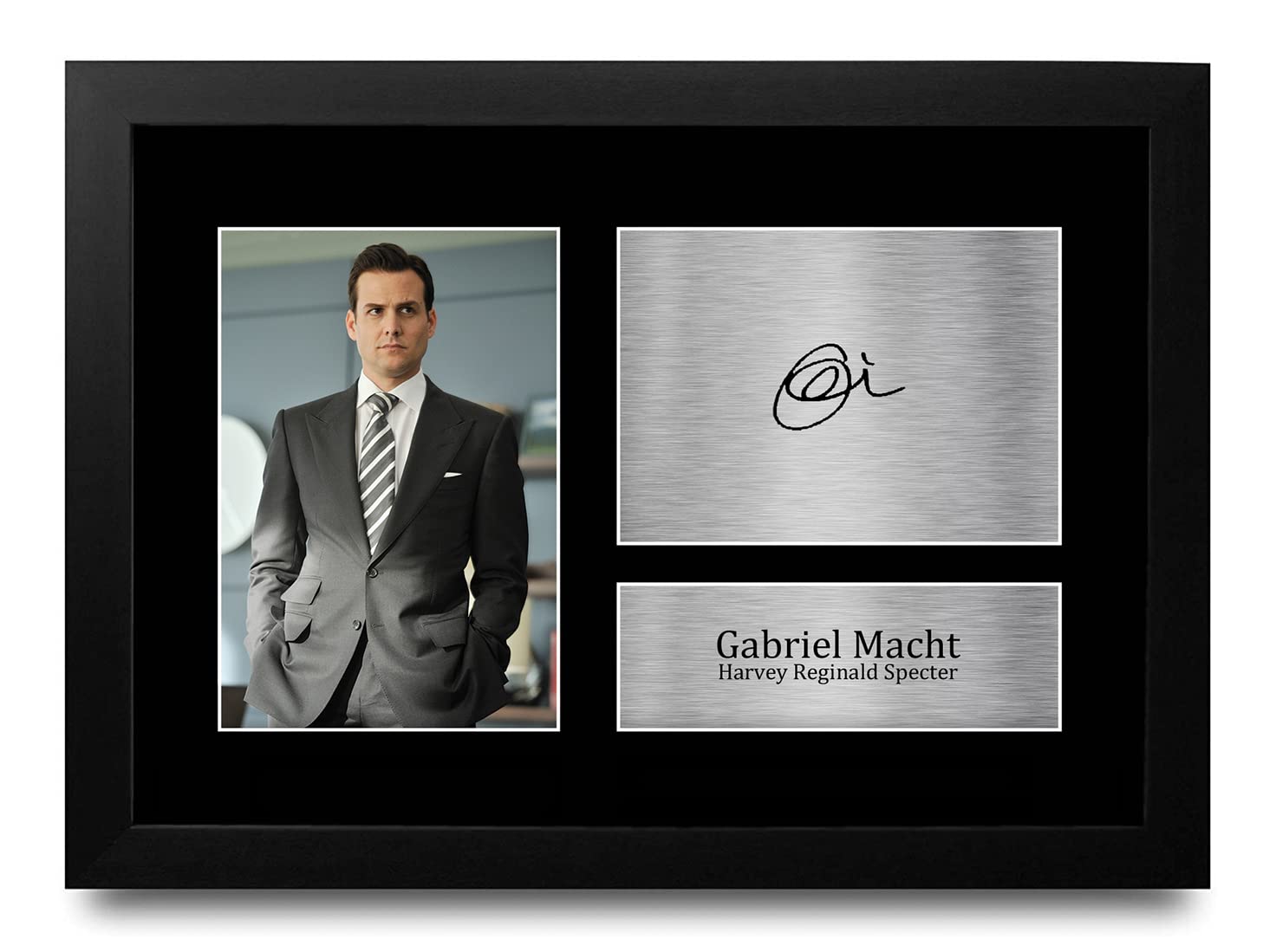 HWC Trading FR A4 Gabriel Macht Suits Gifts Printed Signed Autograph Picture for TV Show Fans - A4 Framed