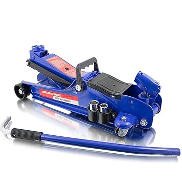 BITUXX® Rangierwagenheber extra flach 2,25 T mit LED Beleuchtung hydraulischer Wagenheber 2250 KG für tiefergelegte PKW