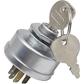 Tractor Ignition Switch Replacement for K1122-62110 AM119111 Compatible with John Deere STX38 STX46 Scotts Sabre S 1642 2046 1438 16/46 Kubota T1460 T1570 T1670 T1760S T1870S (AM119111)