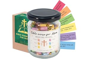 MUSEMORY Bible Verse Jar, Mothers Day Gifts for Mom, Christian Gifts for Mom, Birthday Gifts for Women, Birthday Gifts for Mom From Daughters, Son - New Mom Gift, Mothers Day Gifts From Daughter