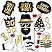 30th Birthday Photo Booth Props – Dirty Thirty Party Decoration Supplies for Him and Her, Funny Thirtieth Bday Photobooth Backdrop Signs for Men and Women, Fabulous Black and Gold Décor – 34 Pieces