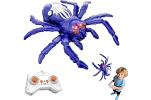 Wall Climbing Gecko Spider Toy, Remote Control Electric Lizard Robot, Realistic Wall Crawler Gecko, 360° Rotating Anti-Gravit