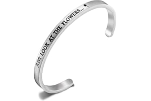 TIIMG Inspired Gift Fans Gift Just Look at The Flowers Cuff Bracelet