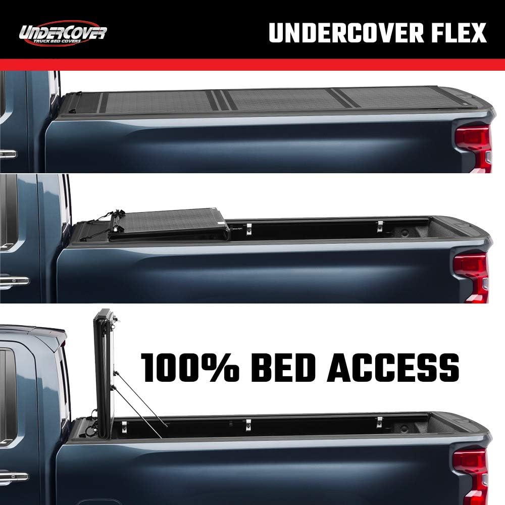 Amazon Com Undercover Flex Hard Folding Truck Bed Tonneau Cover Fx21019 Fits 15 20 Ford F 150 5 5 Bed Automotive
