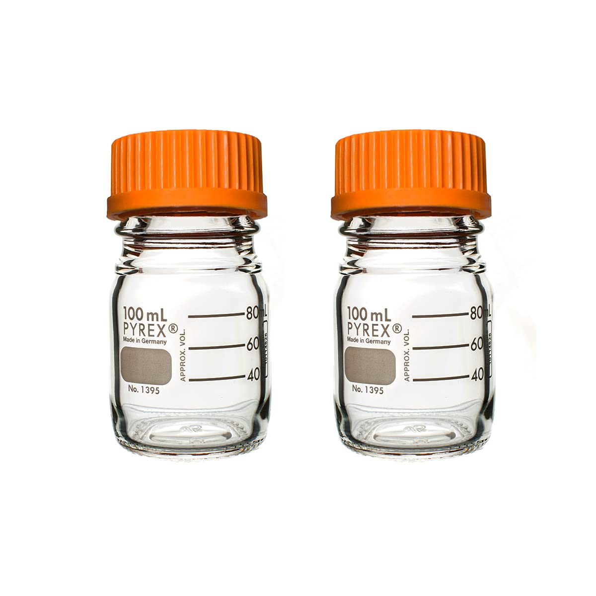 Pyrex Round Media Storage Bottle with GL45 Screw