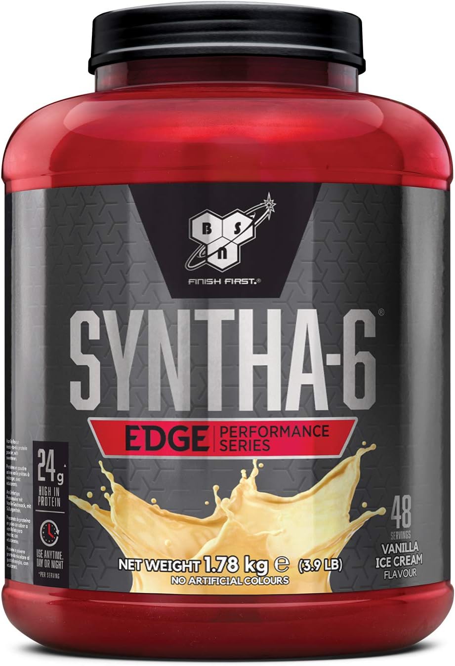 BSN Nutrition Protein Powder Syntha 6 Edge Low Carb and Sugar Whey Protein Shake with Whey Protein Isolate and BCAAs
