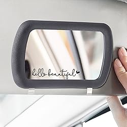 3x Hello Beautiful Rearview Mirror Decal, Vanity