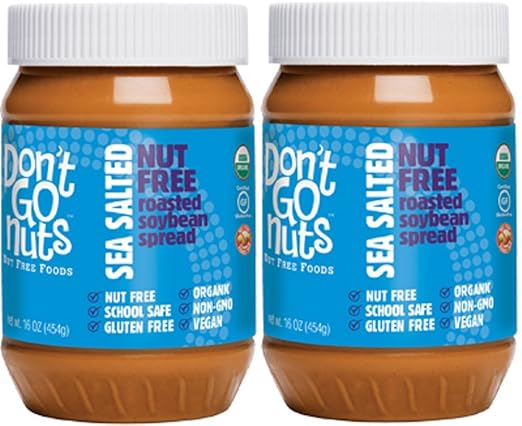 Don't Go Nuts Organic Roasted Soybean Spread, Sea Salted [Non GMO]