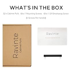 Ravinte 32 Pack 3-3/4 Inch Kitchen Square Cabinet