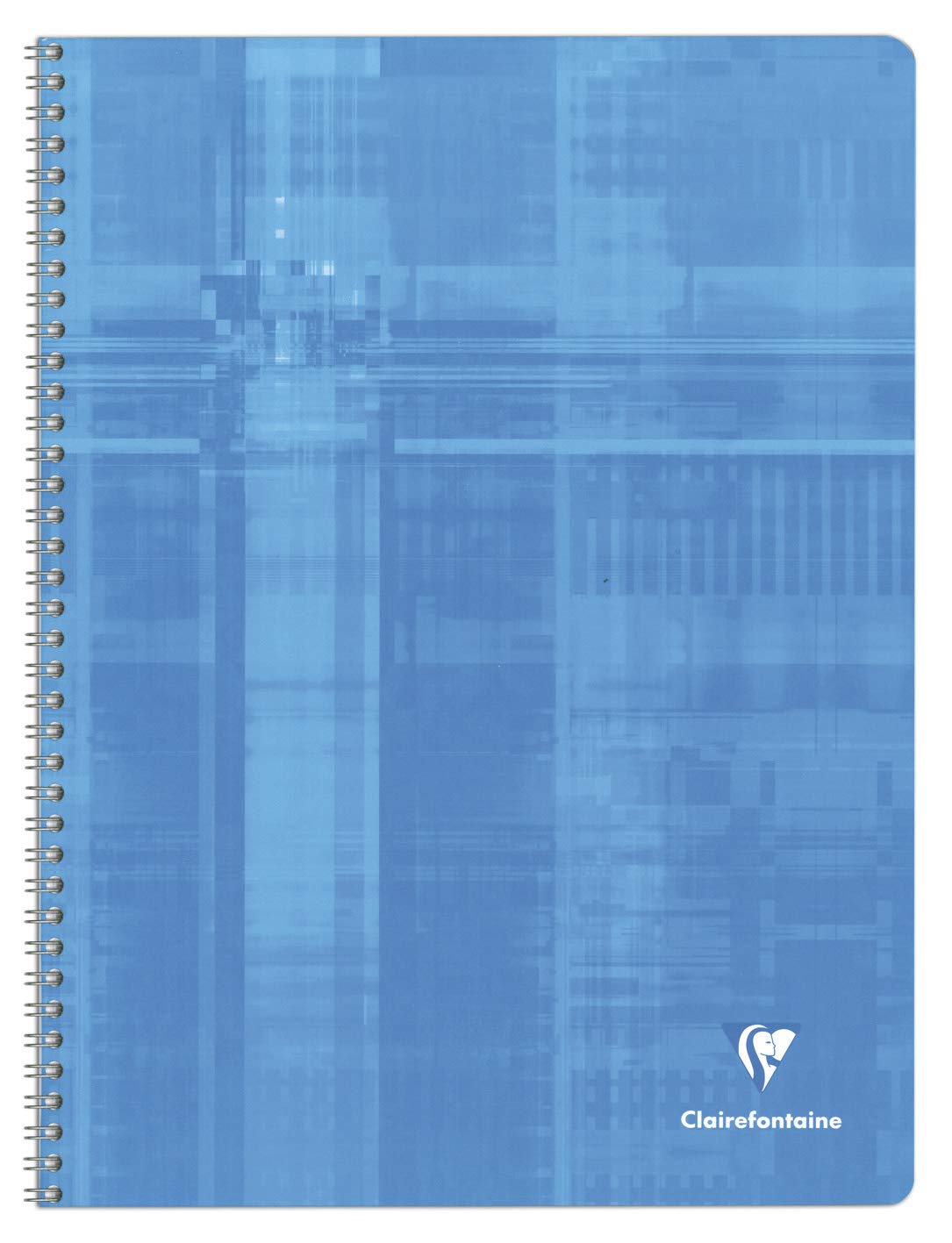 Clairefontaine 8351C - One Spiral Notebook - Dimensions: 24cm x 32 cm - 180 Seyes Ruled Pages - White Paper 90 g - Laminated Card Cover - Random Colour
