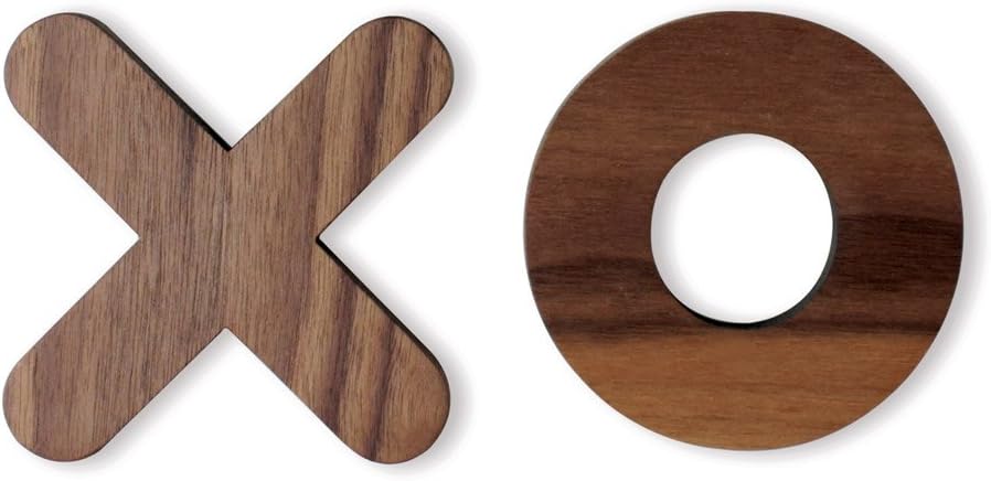 XO Hugs Kisses Wood Coaster Set of 2