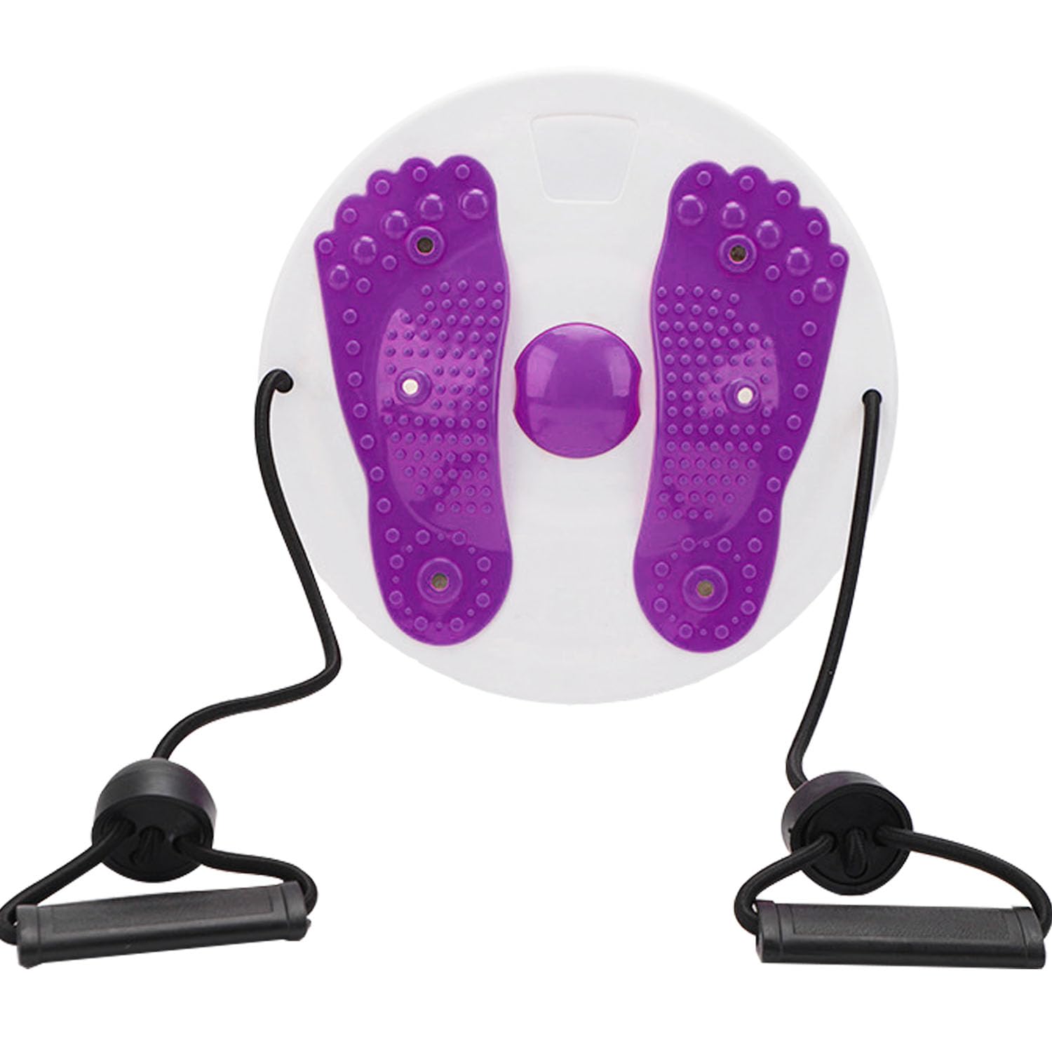 Waist Sculptor Twister, Exercise Equipment for Slimming Waist, Arms, Hips & Thighs - Rotating Disc with Massage Foot Sole (Purple)