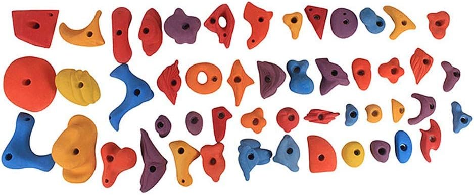 ADVENTURE STORE Climbing Holds Stone with Metal Hardware Screws (Set of 50)