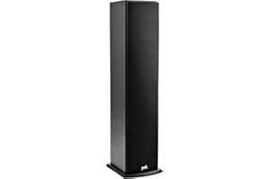 Polk Audio T50 Home Theater and Stereo Floor Standing Tower Speaker (Single, Black) - Deep Bass Response, Dolby and DTS Surround