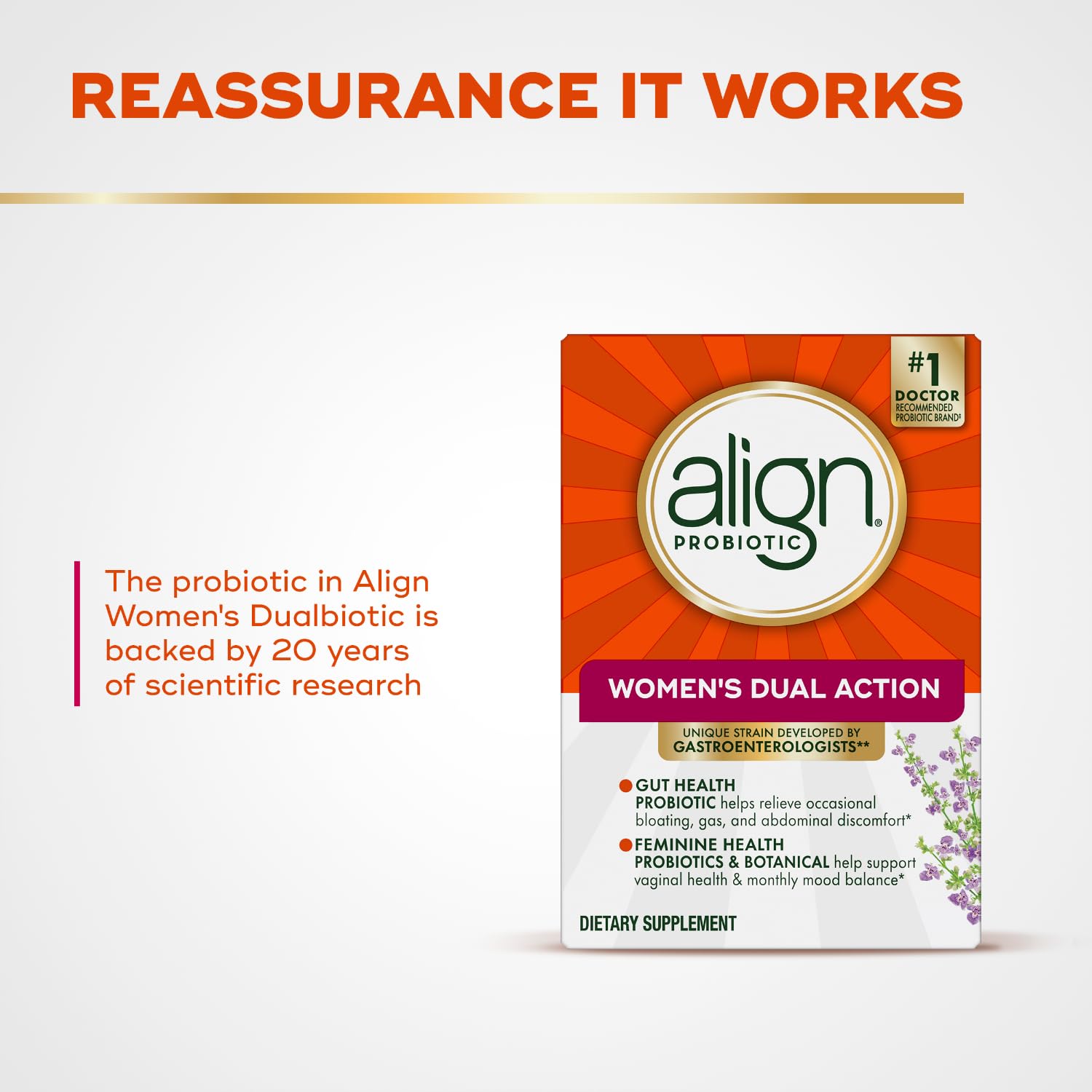 Align Probiotic, Womens Dual Action, Vaginal Probiotics for Women, Womens Probiotic for Vaginal Health Support, with Probiotics for Digestive Health, 28 Probiotic Capsules