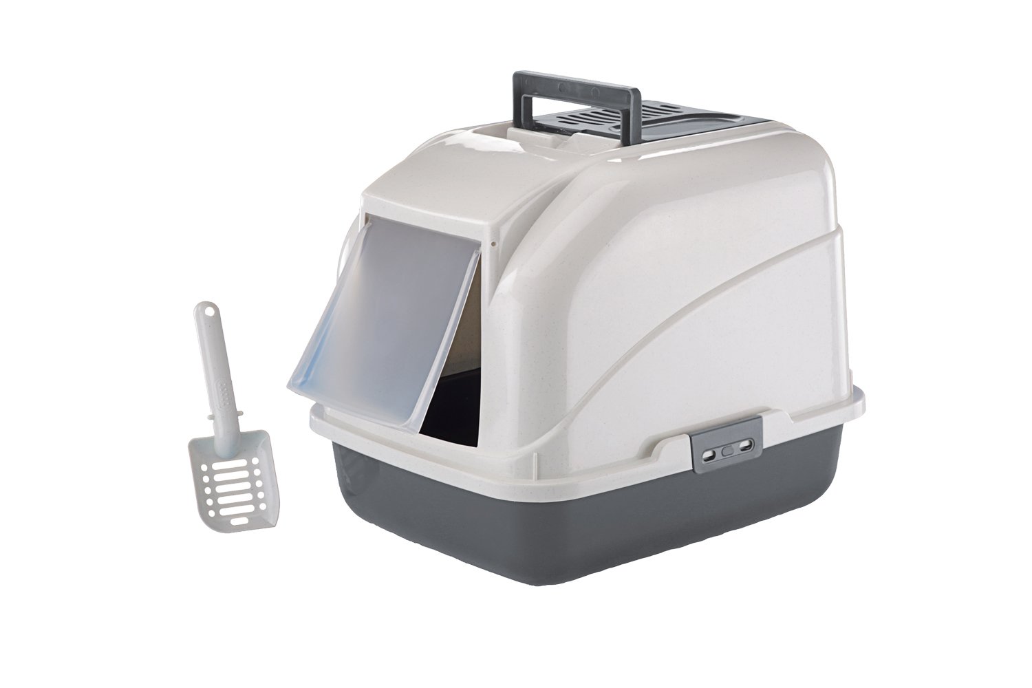 Nobby Cat Toilet with Filter, 50 x 40 x 40 cm, Grey