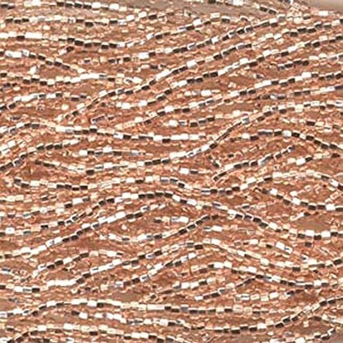 Genuine Jablonex Preciosa Czech Glass Seed Beads 11/0 Mini Hanks - Champagne Pink Silver Lined