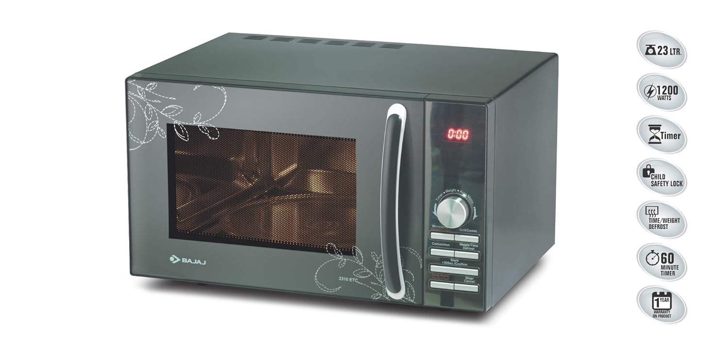 Bajaj 23 L Convection Microwave Oven (2310 ETC): Amazon.in: Home & Kitchen