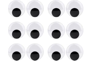 Sunmns 2 Inch Wiggle Eyes with Self Adhesive, 12 Pack