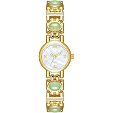 VILKFY Women's Fashion Quartz Dress Watch Link Bracelet Wrist Watch | Smooth textured dial, roman numeral markers, polished ornate link bracelet, adjustable band, daily Waterproof