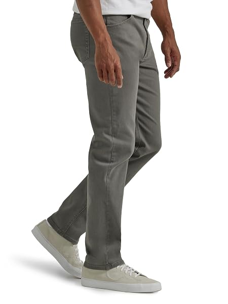 WRANGLER AUTHENTICS MEN’S CLASSIC 5-POCKET REGULAR FIT FLEX JEAN, GARGOYLE, 40W X 34L
