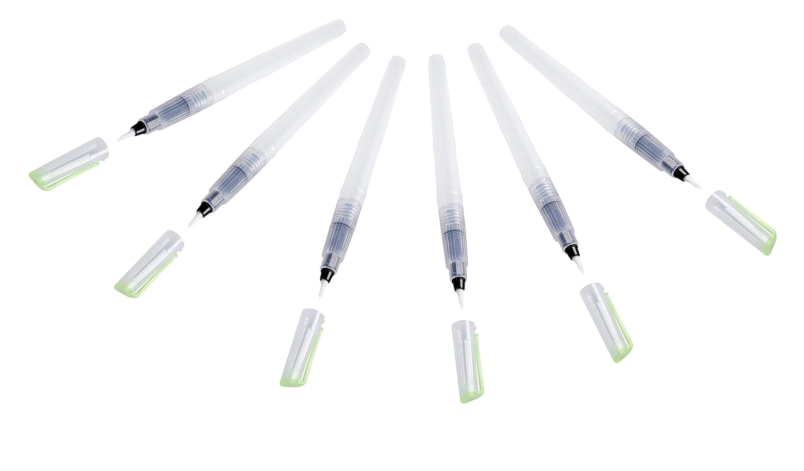 GRAPH'IT FILL'IT Set of 6 Tank Brushes 8 ml, Transparent, Medium, Set of 6