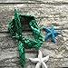 Kids Girls Summer Ruffle Shirts Sequin Mermaid Short Pant Outfits with Headband, 4-5 Years