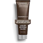 Madison Reed Color Reviving Gloss, Espresso - Brown, Semi-Permanent Hair Dye, Enhances Hair Color & Corrects Tone, Adds Brilliant Shine, Keratin & Argan Oil, 4 Fl Oz (118 mL)